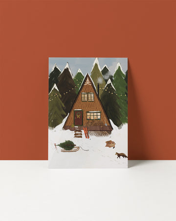 Kerstkaart 'A-frame'