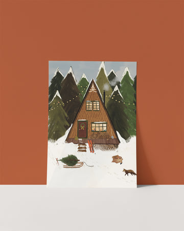 A4 poster 'Winterse A-frame'